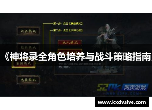 《神将录全角色培养与战斗策略指南》